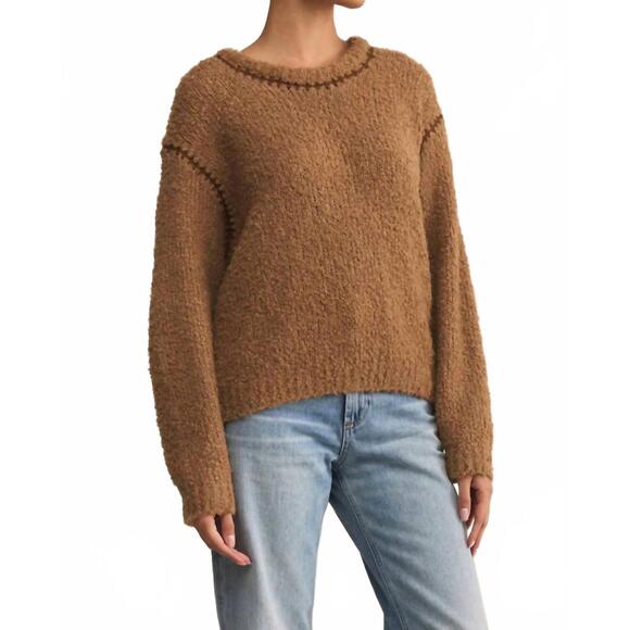 NEW Z SUPPLY romnie crewneck sweater in coconut - Picture 4 of 4